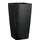 LECHUZA Cubico 22 Komplettset 22 x 22 x 41 cm schwarz hochglanz