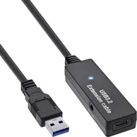 InLine USB 3.2 Gen.1 Aktiv-Verlängerung, USB-A Stecker an USB-C