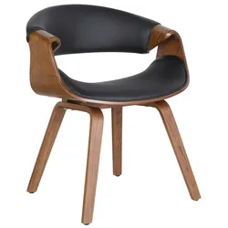 CLP Esszimmerstuhl Foley schwarz/Kunstleder