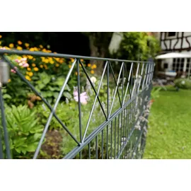 GAH Alberts Alberts Doppelstabmatten-Grundset Nexus 200 x 100 cm 14 m anthrazit