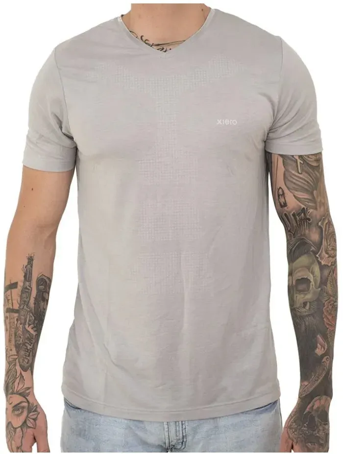 Tshirt Herren Xiero Cosmira, grau, L