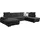 werk2 Eckcouch Polyester U-Form 3-Sitzer Grau