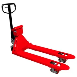HOLZMANN-MASCHINEN Hubwagen »HUB30KG«, mit Wiegeeinrichtung und Akku, max 300 kg - rot