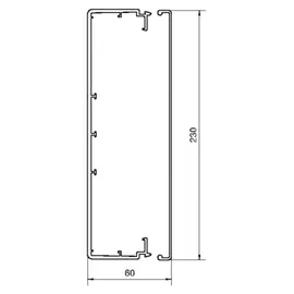 Hager Tehalit Leitungsführungskanal LF 60x230mm vw LF6023009016