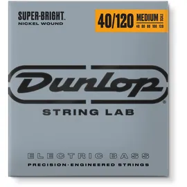 Jim Dunlop - DBSBN40120M - Bass-Saiten - Super Bright Medium 40-120 5 Saiten