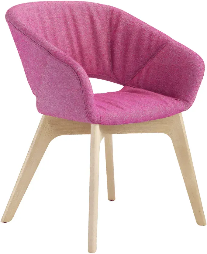 Züco Averio XS AV 0736 Loungesessel mit Holzgestell lässig gepolstert frei konfigurierbar