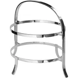 Fink Etagere PLATE, mit feiner Hammerschlagstruktur, Aluminium, (1-tlg), für 2 Speiseteller Ø 27 cm silberfarben