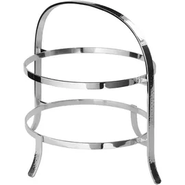 Fink Etagere PLATE, mit feiner Hammerschlagstruktur, Aluminium, (1-tlg), für 2 Speiseteller Ø 27 cm silberfarben