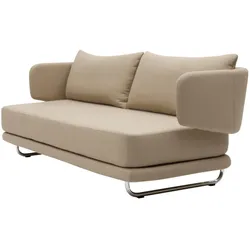 Softline - Jasper Schlafsofa, beige (Stoff Filz 619)