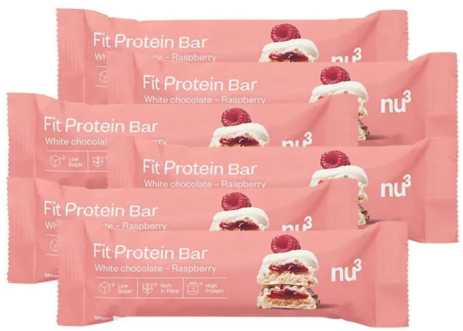 nu3 Fit Protein Bar White Chocolate Raspberry