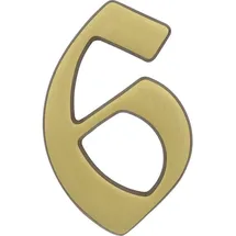 Alpertec Hausnummer 6 Bronze Hausnummern Hausnummerschild - Alpertec
