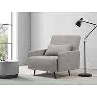 andas Schlafsofa Linnea, Daybed mit aufklappbarer Liegefläche grau