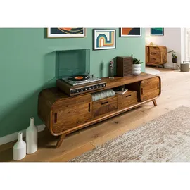 MASSIVMOEBEL24.DE Mailand TV-Board 173x40x48 cm Hellbraun Massivholz