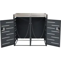 MCW Mülltonnenbox H40b 100 x 100 cm grau