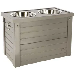 Kerbl ECO-Futterbar und Trinkbar - Hundebar mit Futtertonne indoor und outdoor