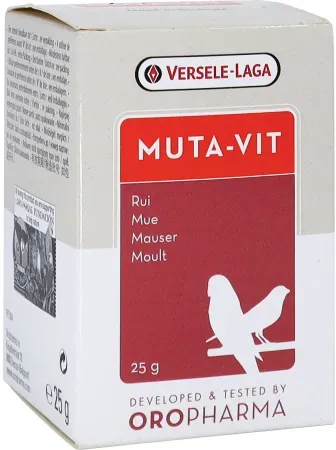 Oropharma Muta-Vit Mischung Aus Vitaminen Und Methionin Für Die Mauser Vögel 25g