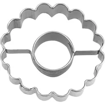 Städter Staedter Linzer-Ausstecher Ring in Ring ø 4 cm/H 1,5 cm gewellt, Silber