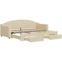 vidaXL Tagesbett 80 x 200 cm Creme