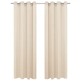 OTTO home Gardine OTTO HOME "Fritty", beige, B:140cm H:225cm, Ausbrenner, Polyester, Gardinen, Gardine, Ösen, transparent, Pflegeleicht, elegante Längststreifen
