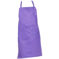 rockible Schürze für Kinder, Verstellbare Kinderschürzen mit Großer Tasche, Küchenschürzen für Mädchen Und Jungen Zum Kochen, Küche, L Lila