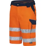 Vizwell Herren Warnschutz-kontrast-short Vwtc114 Gr. 50 Orange/marine