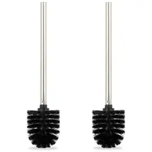 Relaxdays Toilettenbürsten, 2er Set, Schwarz