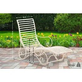 deluke SENTA Sonnenliege 140 x 58 x 101 cm Antik-Creme