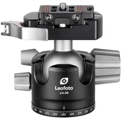 Leofoto Stativ-Kugelkopf LH-36LR + Schnellwechselplatte NP-50
