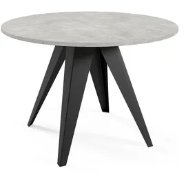 Feldmann-Wohnen Gerda Ø 90 cm Bellato grau/schwarz