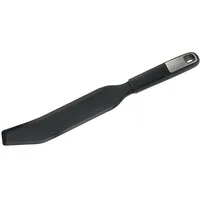 Fackelmann Spartel SENSE, extra langer Teigspartel, Teigschaber mit Funktionsteil aus Silikon, hochwertiger Küchenhelfer, Teigspachtel für verschiedene Schüsseln (Farbe: Schwarz), Menge: 1 Stück