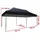 TOOLPORT Faltpavillon Professional Alu 40 mm 3 x 6 m inkl. Seitenteile schwarz