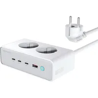 4smarts Desk Charger GaN 65W mit AC-Steckdosen, weiß