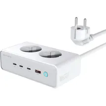 4smarts Desk Charger GaN 65W mit AC-Steckdosen, weiß