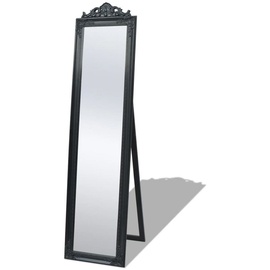 vidaXL Standspiegel im Barock-Stil 160x40 cm Schwarz