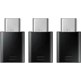 Samsung USB-C auf Micro USB Adapter 3er Pack Schwarz