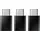Samsung USB-C auf Micro USB Adapter 3er Pack Schwarz