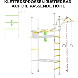 JEFlex Klettergerüst ClimbMaxx M3 blau-lila-gelb - Blau/Gelb