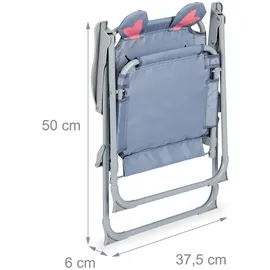 Relaxdays Campingstuhl Kinder Klappstuhl Mehrfarbig