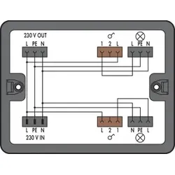 Wago 899-631/363-000 Verteilerbox, Ausschaltung, 1 Eingang, schwarz 899631363000
