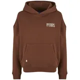 pequs Back Logo Hoodie Braun M
