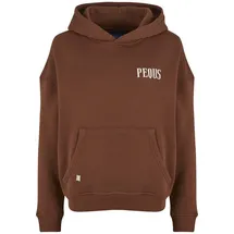 pequs Back Logo Hoodie Braun M