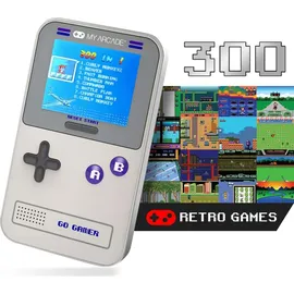 My Arcade GO Gamer Classic 300 Spiele Retro-Konsole Grau und Lila