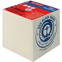 Herlitz Notizklotz 9x9x9cm 900Blatt grau geleimt UWS blauer Engel,