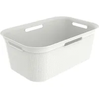 Rotho Wäschekorb Brisen, 41 l mistletoe weiss