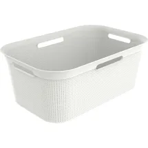 Rotho Wäschekorb Brisen, 41 l mistletoe weiss