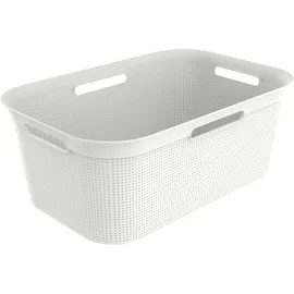 Rotho Wäschekorb Brisen, 41 l mistletoe weiss