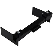 vidaXL Anbausatz Schneepflugadapter für Rasentraktor Schwarz