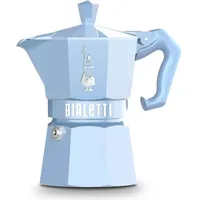 Bialetti Moka Exclusive 3 Tassen hellblau,