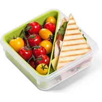 Emsa CLIP & GO Sandwichbox grün 5,8 cm hoch 0,85 l