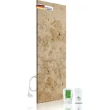 marwona Marmor Infrarotheizung 800 Watt inkl. Digitalthermostat I Energiesparende Infrarot Wandheizung I 5 Jahre Garantie I Made in Germany I Lymonit